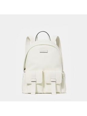 Kate Spade NY Nylon Ksnyl
Carter Medium Cargo Backpack, Meringue White NEW NWT